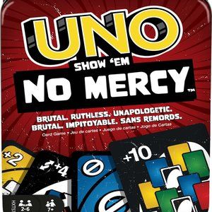 UNO Show ‘em No Mercy Card Game Mattel Games Adults & Family Night Tougher